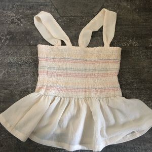 Madewell Peplum tank size s